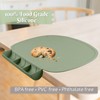 Silicone Placemat with Food Catching Pockets for Baby & Kid,