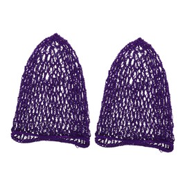 Healvian 2pcs Women's Hair Bonnet Sleep Cap Long Mesh Knit Crochet Hairnet for Hair Protection for Daily Use