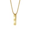 Geoffrey Beene 3D Customizable Vertical Bar Pendant Necklace (Gold)