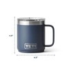 YETI Rambler 10 oz Ceramic Lined Stackable Mug, Vacuum Insulated,