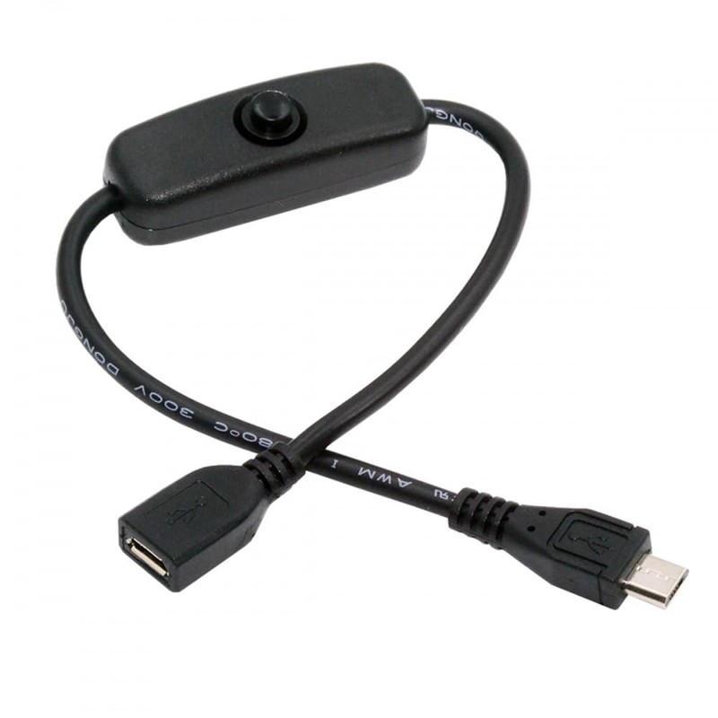 CY Cable Micro USB2.0 Cable with On/Off Switch Micro 5