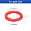 uxcell 12 Pcs Solid Silicone Flat Washer DN65 3-5/32" OD