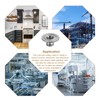sourcing map M6 T-nuts, 12pcs Carbon Steel Tee Nut Round