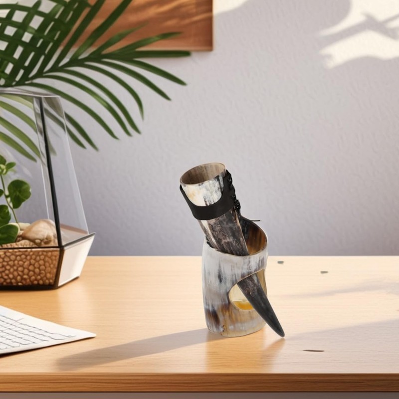 Ciieeo Drinking Horn Stand for Storage Horn Craft Display Base