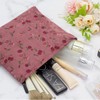 OZAOZ Makeup bag for Women, Flower Cosmetic Bags Zipper Pouch,
