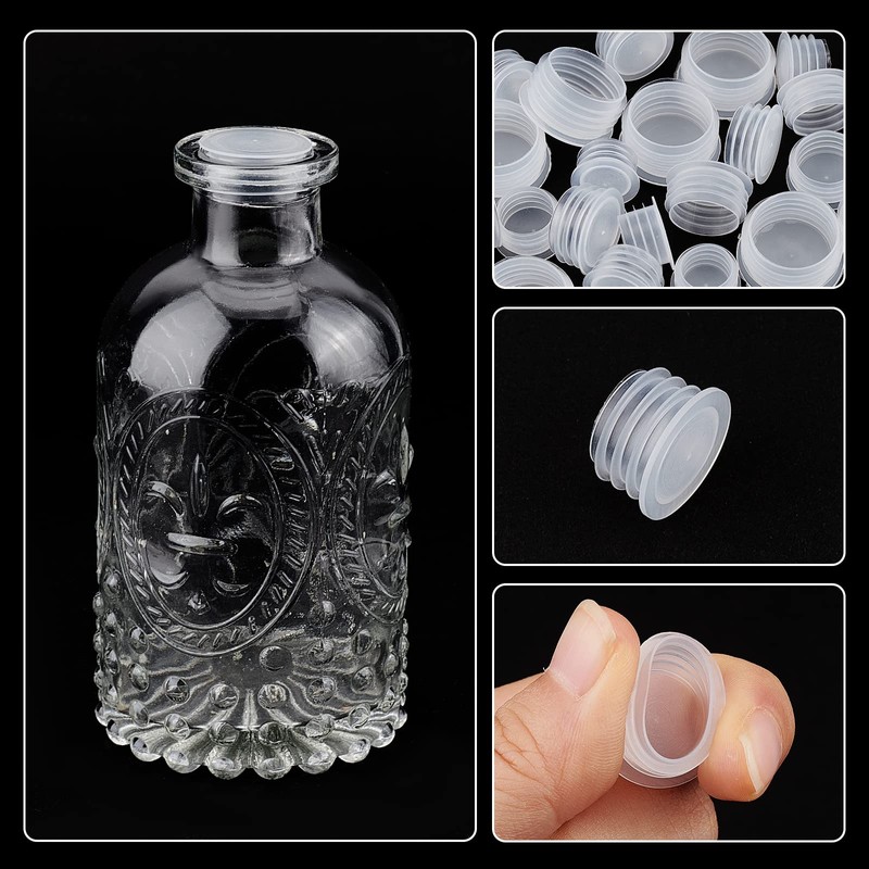 GORGECRAFT 5 Size 50PCS Salt and Pepper Shaker Stoppers Plastic