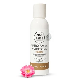 Suero Facial y Corporal con Colgeno, Rosa Mosqueta y Perla  Hidratante Reafirmante para Piel Firme y Tonificada  Apto Todo Tipo de Piel  120 mL