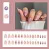 Short Press On Nails Almond Fake Nails Acrylic Nails Press