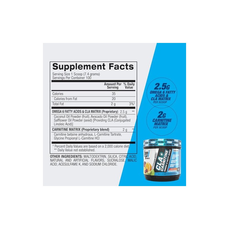 BPI Sports CLA + Carnitina - 100 Porciones - 700
