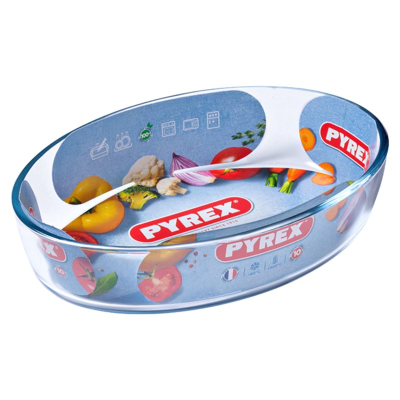 Synergy Trading Pyrex Bakeware Oval Roaster Dish 1.6L