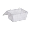 Wenko Adria Storage Basket with Lid, White, 14 x 19