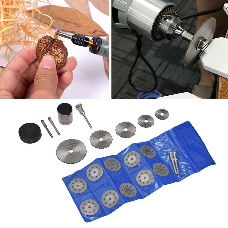 60Pcs Cutting Wheel Mini Wood Cutter Disc Saw Blade Tool