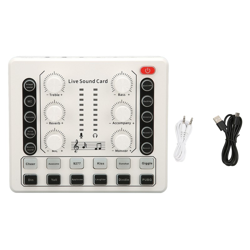 Live Sound Card Multiple Sound Effects Voice Changing Mini Sound