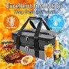 QEES Insulated Casserole Carriers for Hot or Cold Food,Double Decker