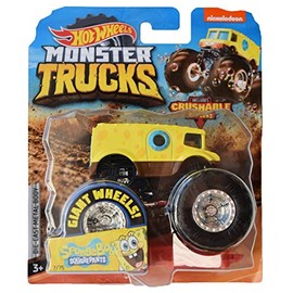 Hot Wheels Monster Trucks 1:64 Scale Spongebob Squarepants Crushable Car