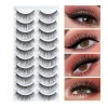 10 Pares Pestañas Postizas 3d Mink Pestañas Postizas