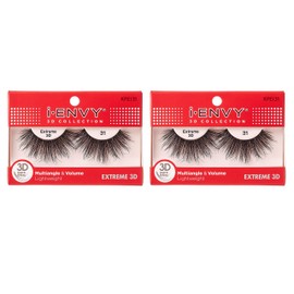 i-Envy 2 Pairs False Eyelashes 3D Glam Collection Multi-angle & Volume Extreme Lashes