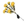 Solar Flower Lights LED Carnation Shaped Waterproof Decorative Light for