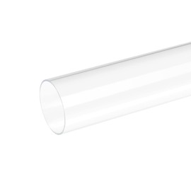 DMiotech 56mm x 60mm 12" Clear Acrylic Pipe Rigid Plastic Tubing for Aquarium Water Pipe, Water Cooling System, Plumbing