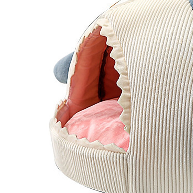 Cat Cave Mat House Shark Shaped Warm Versatile Decorative Cozy