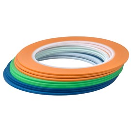 JINBING 9 Rolls Fine Line Tape High-Temp Viny Fineline Masking Tape Painters Tape 3-Colors (1/16 inch)