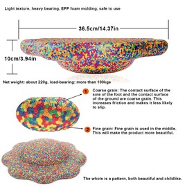 AZURAOKEY Flower Balance Training Board, Non-slip Balance Trainer Flower Shape Stability Board Multi-Function Balance Stepping Stones for Indoor and Outdoor Balance Blocks