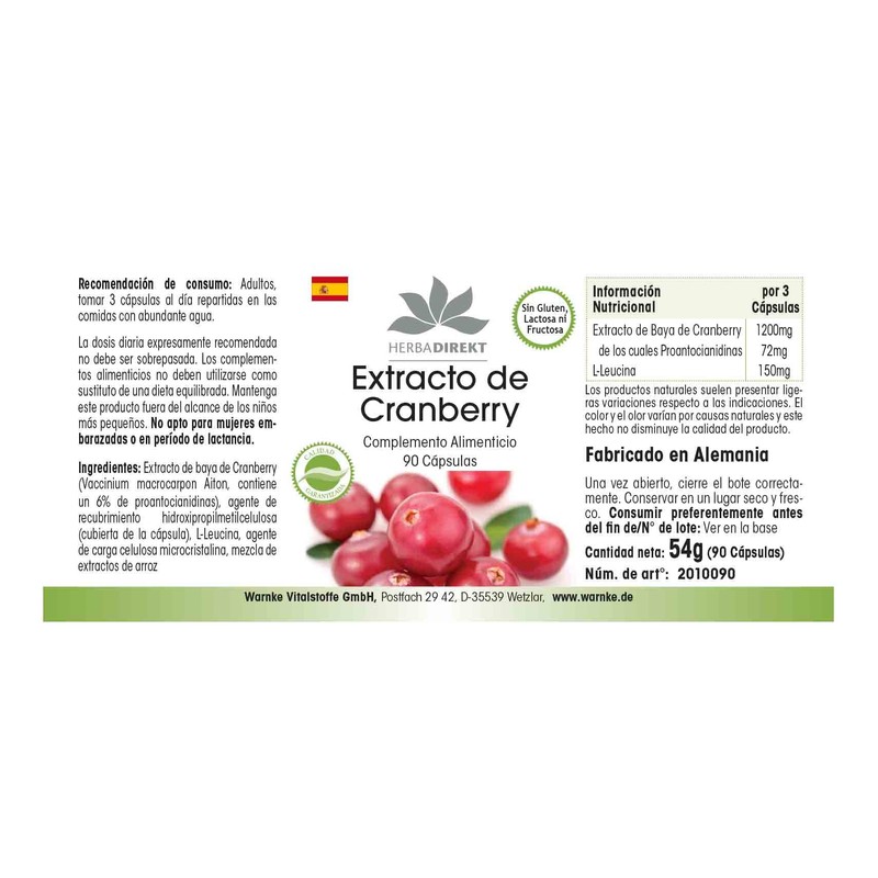 Cranberry Capsules - Cranberry Extract 25x Concentrated - High Dose