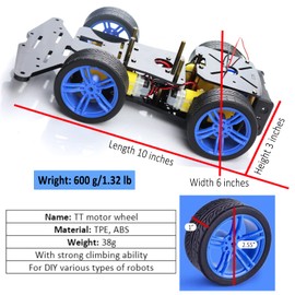 LK COKOINO Arduino Robot Car Kit - 4WD Smart Robot Car Chassis with Motors, Wheels and Battery Case for Arduino R3/R4/Leonardo/Raspberry Pi 5/4B/3B+/3B/2B/1B+