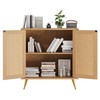 Shintenchi Rattan Buffet Cabinet with Storage, Sideboard Buffet Cabinet with