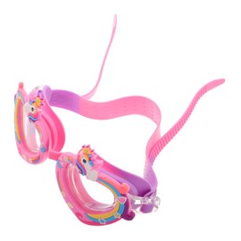 Kisangel Cute Unicorn Swim Goggles for Fog UV Protection Adjustable Cartoon Design for Youth Swimming Pool Activities