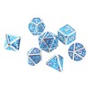 7pcs Polyhedral Dice Set Portable Exquisite Funny Metal Dice Table