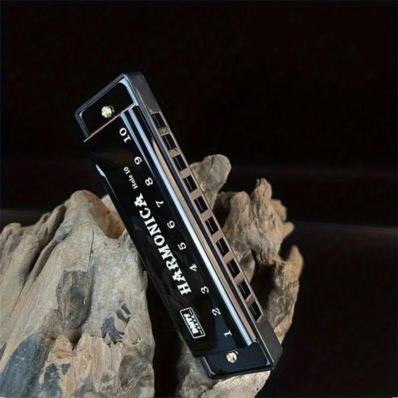 10 Holes Harmonica, 1 Count Alloy C Key Harmonica, Musical