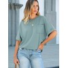 ANRABESS Women Oversized T Shirts Short Sleeve Summer Casual Loose