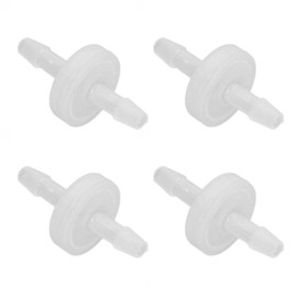 12PCS Non Return Check Valve, Hose Connector One Way Valve Single Way Check Valve for Aquarium Fish Tank (4mm)