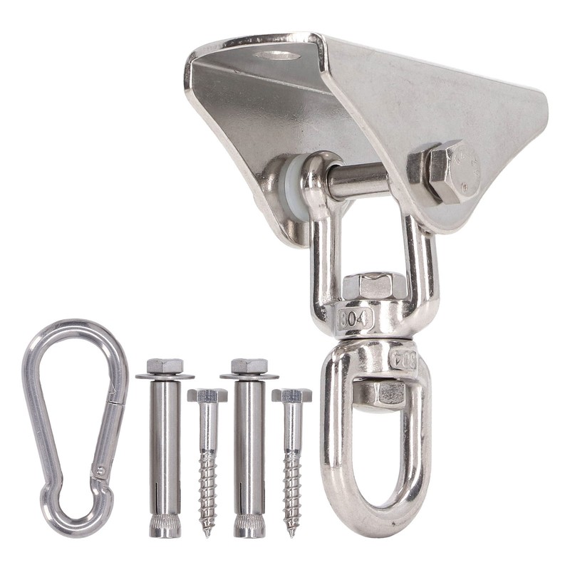 Swing Hanger 360 Degree Rotate Suspension Carabiner Hook Hardware Kit