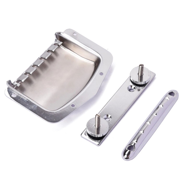 Unbranded Healifty Adjust Fixed Bridge Tailpiece For Teisco Tune O