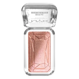 Nyx Professional Makeup, Bridgerton Iluminador en polvo, Tono: Iridescent peach (rosa). Iluminador en polvo. Fórmula vegana.