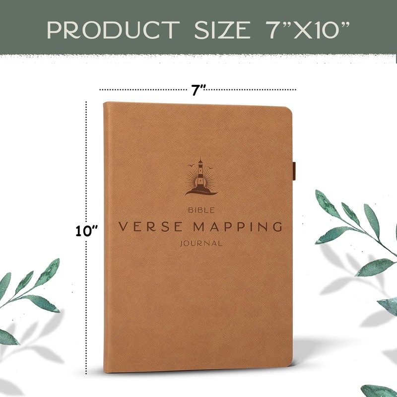 Graceful By Design Bible Verse Mapping Journal - Vegan Leather