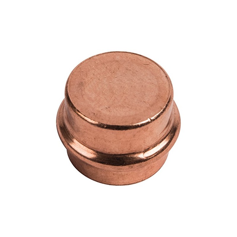 Sanitop-Wingenroth CU-Pressfitting Cap 5301, 1 Piece, Red/Gold, 12793 6