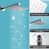 RTOBWEYE 10 Inch Shower Faucet Set, Wall-Mounted Rainfall Shower System