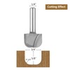SpeTool 1/4" Shank Bowl & Tray Router Bit 3/4 Cutting