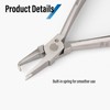 Dhoptical Eyeglasses Frame Pliers, Unload Push in Nose Pad Plier