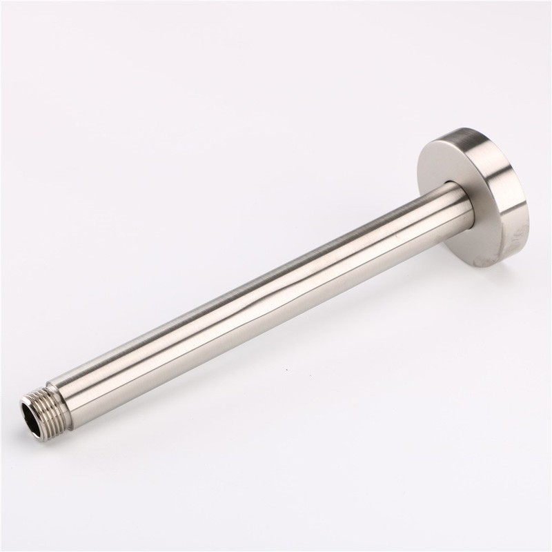 Weirun Bathroom 1/2 NPT All Brass 8-Inch Round Straight Shower