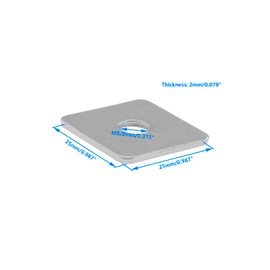 Squares Washer Plate,ULIFESTAR 304 Stainless Steel Heavy Duty Square Washers,Metal Washers Channel Square Washer,Flat Pad Spacer Gasket for Hardware Fastener
