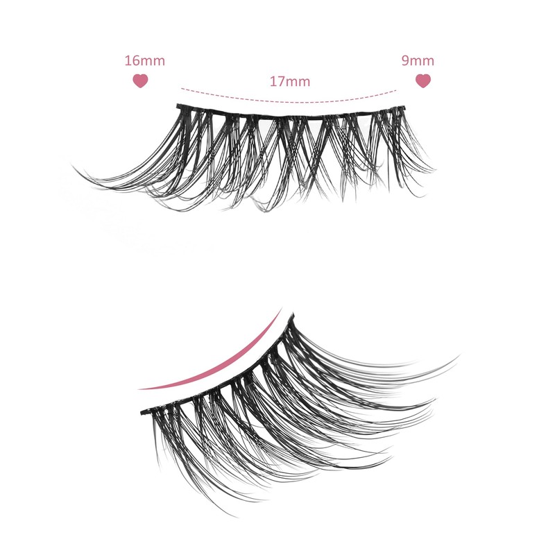 Onlyall Half Eyelashes Corner Lashes Natural Lashes Half Lashes Wispy