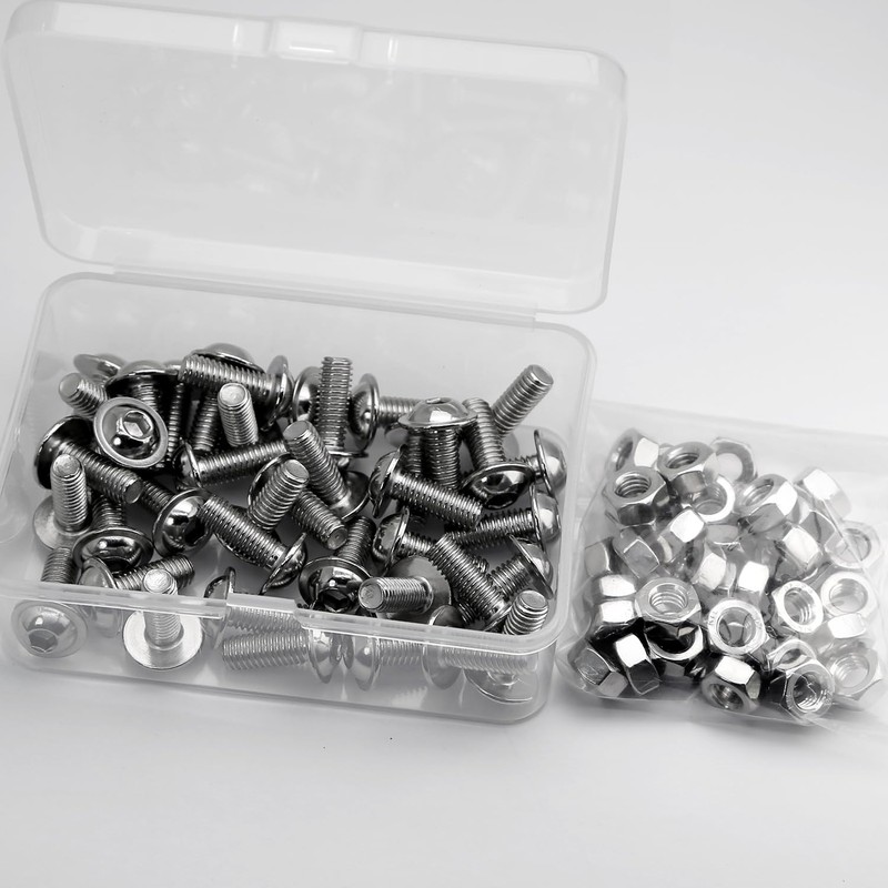 (40 pcs) M6 x 16mm Hex Socket Screws with Flange