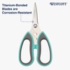 Westcott Titanium-Bonded Soft Handle Kitchen Shears for Herbs, Teal -