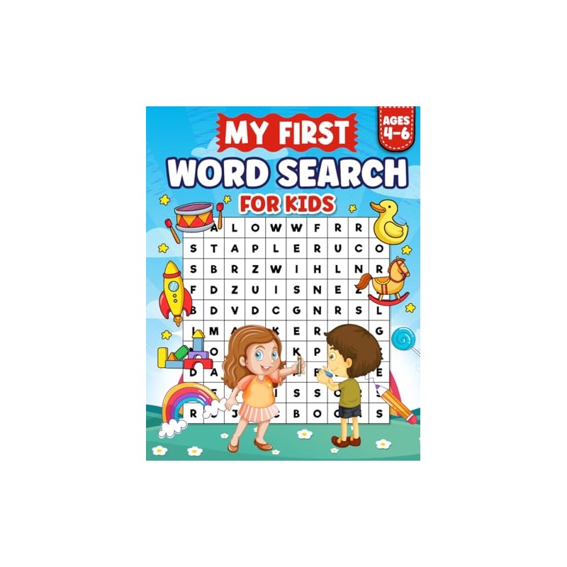 My First Word Search For Kids Ages 4-6: Simple Word