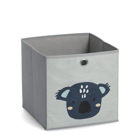 Zeller Koala 14425 Storage Box Non-Woven Grey Approx. 28 x 28 x 28 cm
