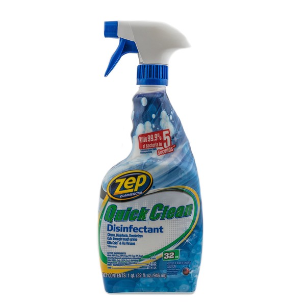 Zep Quick Clean Disinfectant 32 Ounces ZUQCD32